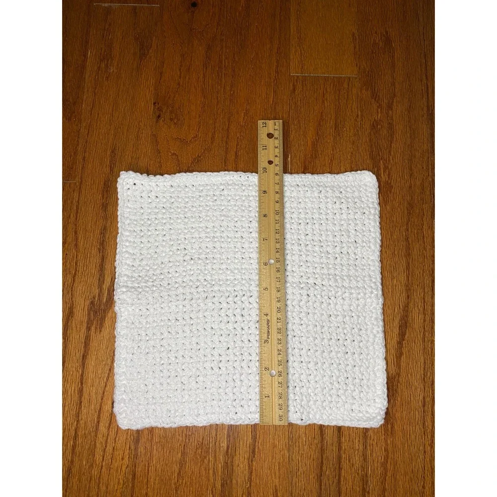 Set of 3 Handmade Crochet‎ Washcloths